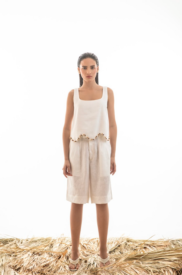 BERMUDA LINHO OFF WHITE